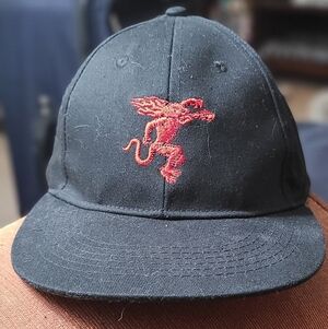 Fireball Cinamon Whisky Hat Cap Adjustable Snapback Black Red